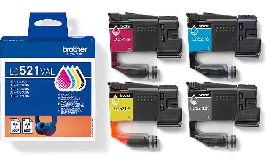 Brother Tintenpatronen-Multipack CMYK, 4er-Pack – für DCP-J1260W, DCP-J1310DW, DCP-J1360DW