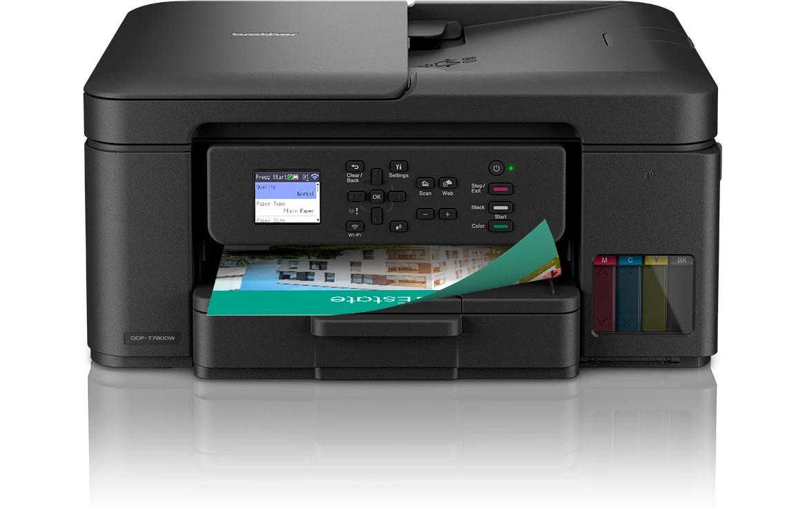 Brother DCP-T780DW – Farbiges Tintenstrahl-MFP A4, 3-in-1 – USB/WLAN – Duplex, ADF – 16 S./Min. S/W, 7 S./Min. Farbe