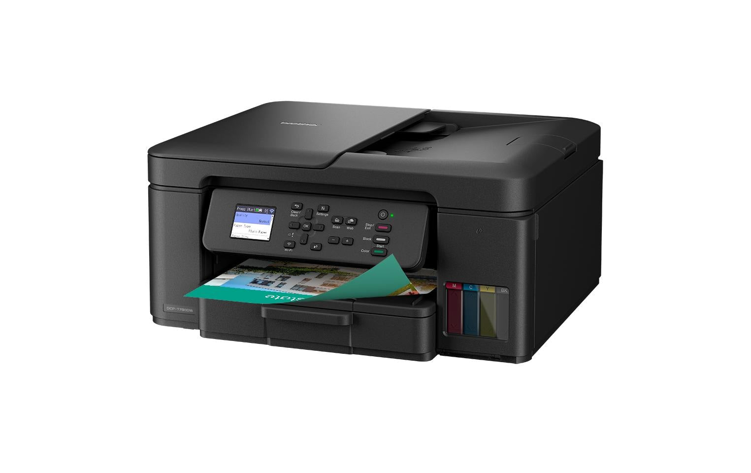 Brother DCP-T780DW – Farbiges Tintenstrahl-MFP A4, 3-in-1 – USB/WLAN – Duplex, ADF – 16 S./Min. S/W, 7 S./Min. Farbe