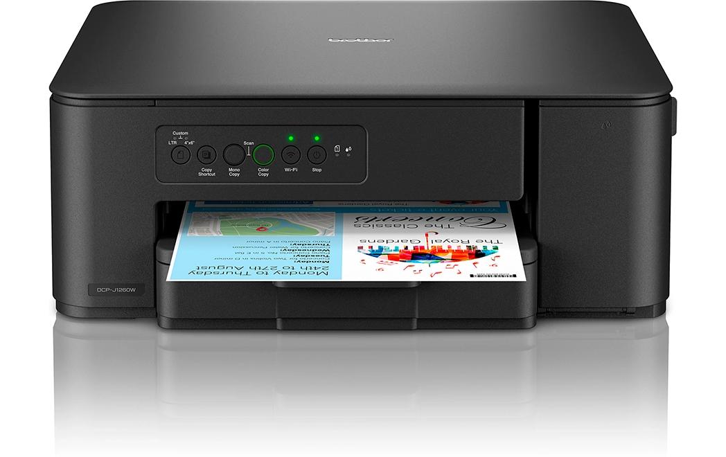 Brother DCP-J1260W – Farbtintenstrahl-Multifunktionsdrucker, A4, 3-in-1, Duplex, ADF, WLAN, AirPrint, Mopria