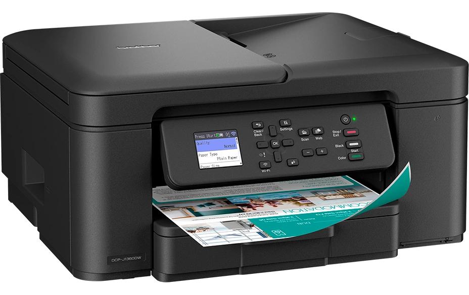 Brother DCP-J1360DW – Farbiges Tintenstrahl-MFP, 3-in-1 – WLAN – Duplex, ADF – 16 ppm S/W, 16 ppm Farbe