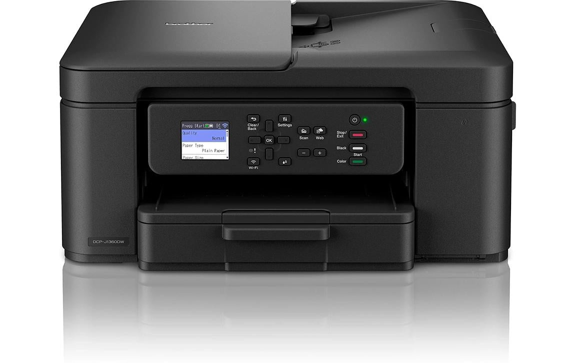 Brother DCP-J1360DW – Farbiges Tintenstrahl-MFP, 3-in-1 – WLAN – Duplex, ADF – 16 ppm S/W, 16 ppm Farbe