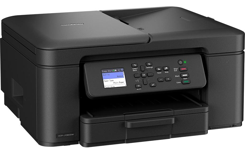 Brother DCP-J1360DW – Farbiges Tintenstrahl-MFP, 3-in-1 – WLAN – Duplex, ADF – 16 ppm S/W, 16 ppm Farbe
