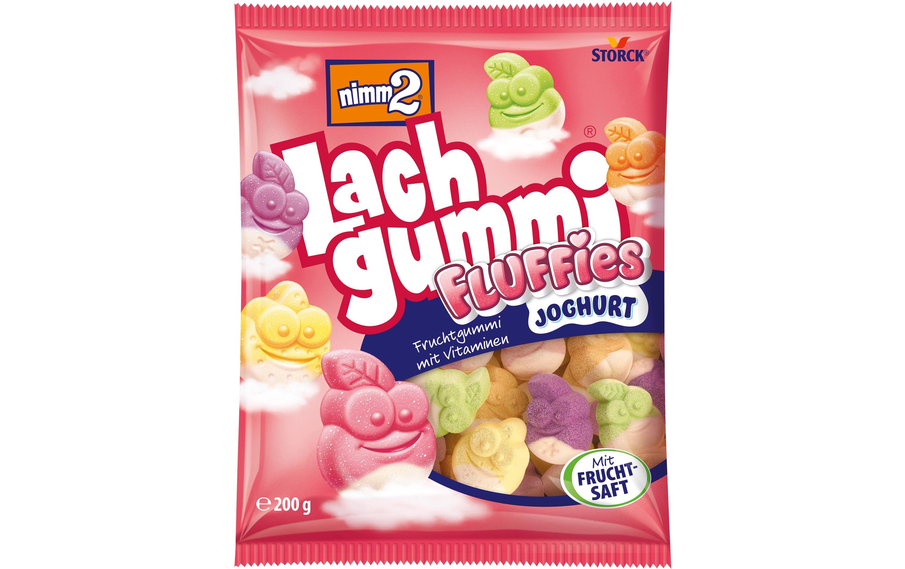Storck Nimm2 Lachgummi Fluffies – Gummibonbons, 200 g, 2 g