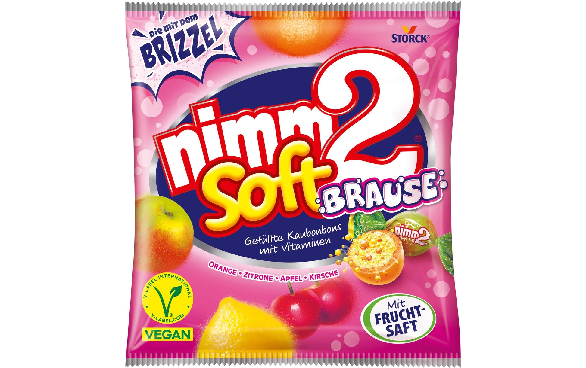 STORCK Nimm2 soft Lutschbonbons – Brause – 195 g
