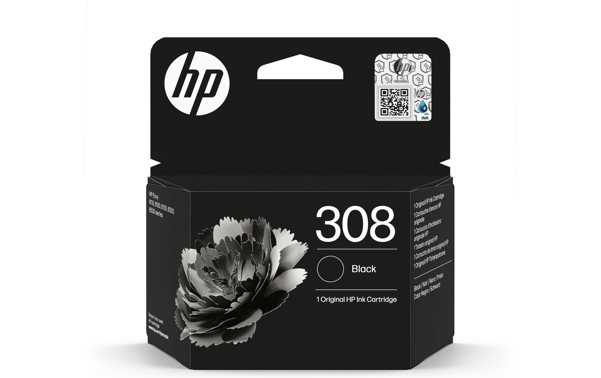 HP Tintenpatrone 308, Schwarz, Original