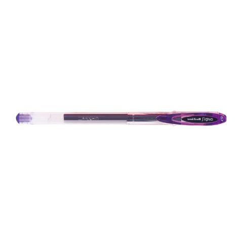 Uni-Ball Signo UM-120 Gelschreiber, Kappe – Violett, Spitze 0,7 mm, Wasserfest, Schnelltrocknend, 1 Stk.
