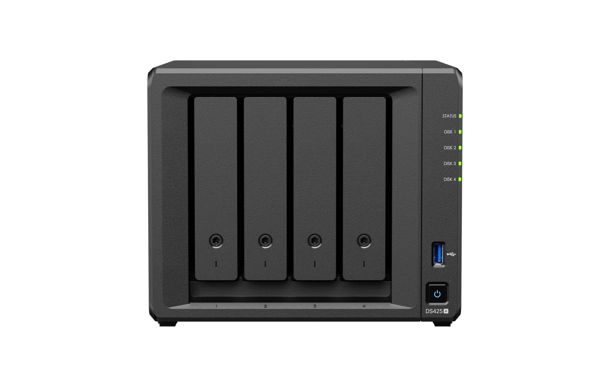 Synology DS425+ – 4-Bay Tower NAS – 2,5GbE, 16 TB HDD vorinstalliert, für 2,5" HDD/SSD