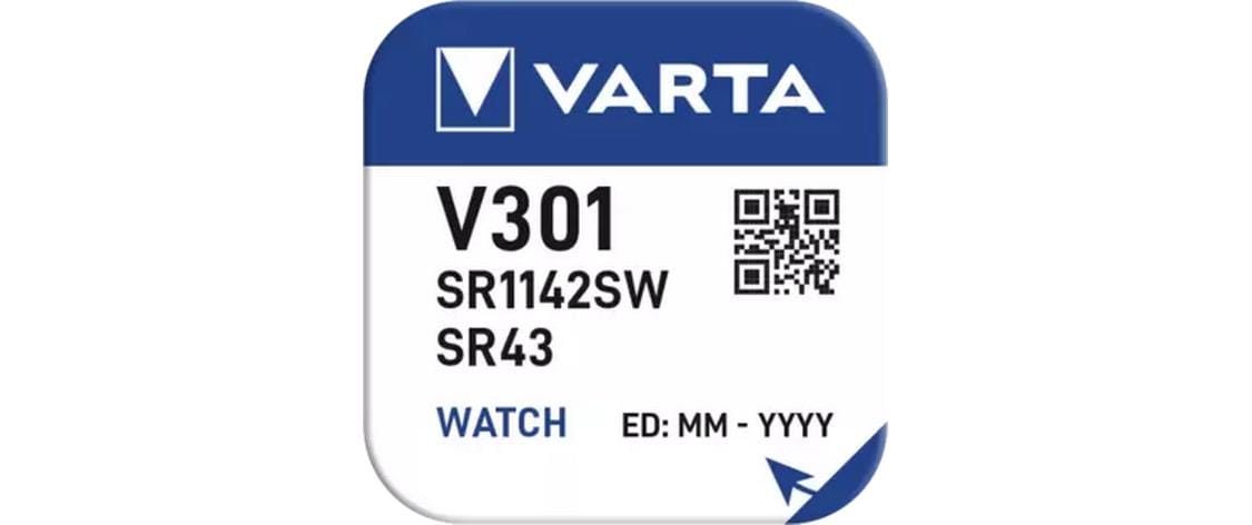 Varta Knopfzellen SR43, Silberoxid, 1,55 V – 10 Stk.