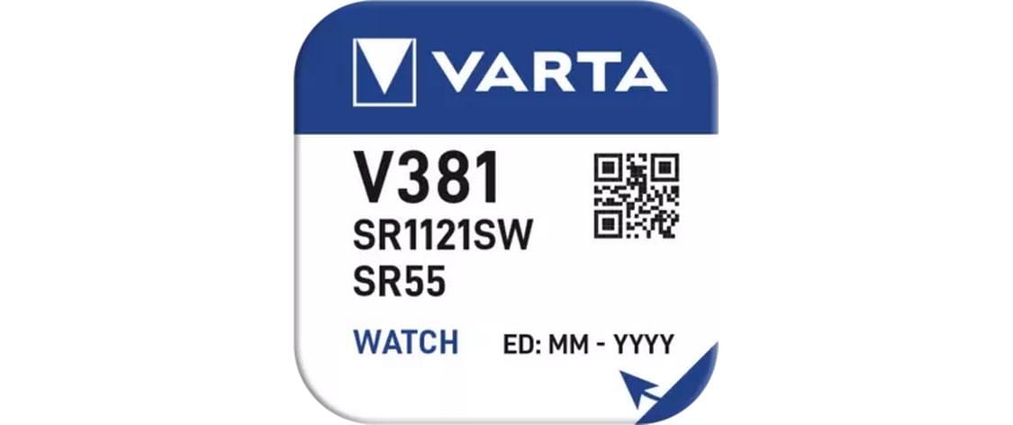 Varta Knopfzellen V381, Silberoxid, 1,55 V – 10 Stk.