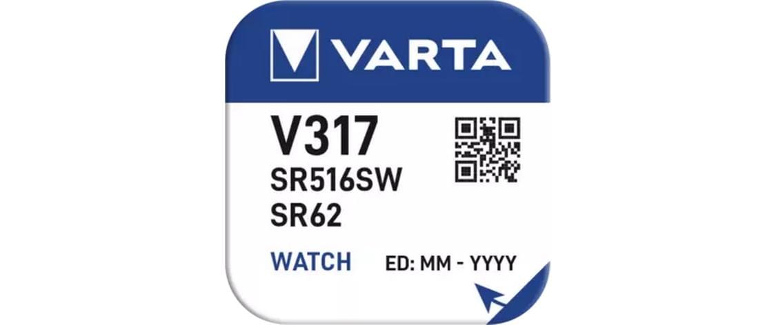 Varta V317 Akku 1,55 V Silberoxid – für SR62, 566, 317 und andere Uhren