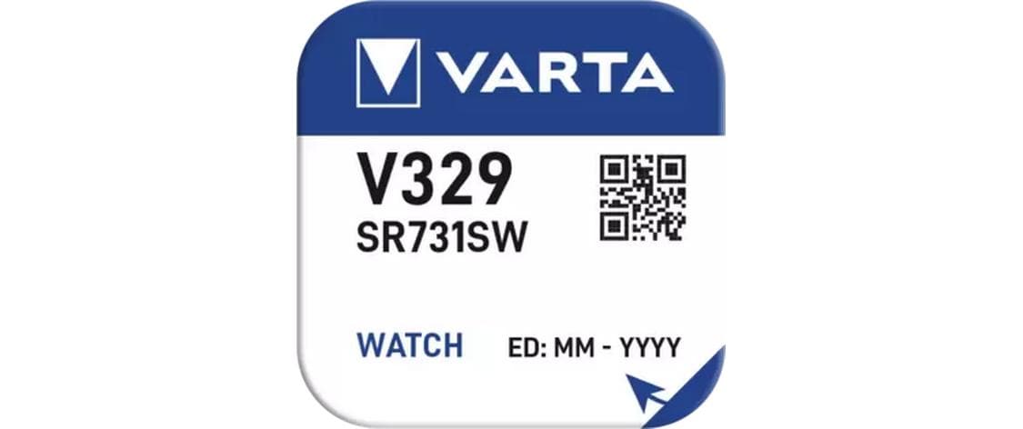 Varta V329 Akku 1,55 V 37 mAh 0,06 Wh Silberoxid – für Uhren