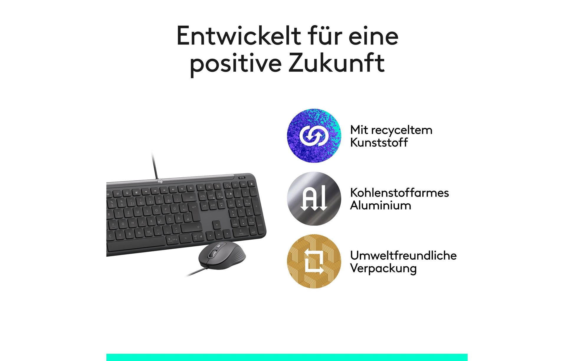 Logitech MK620 für Business – Tastatur-Maus-Set – kabelgebunden – QWERTZ (CH) – Graphit