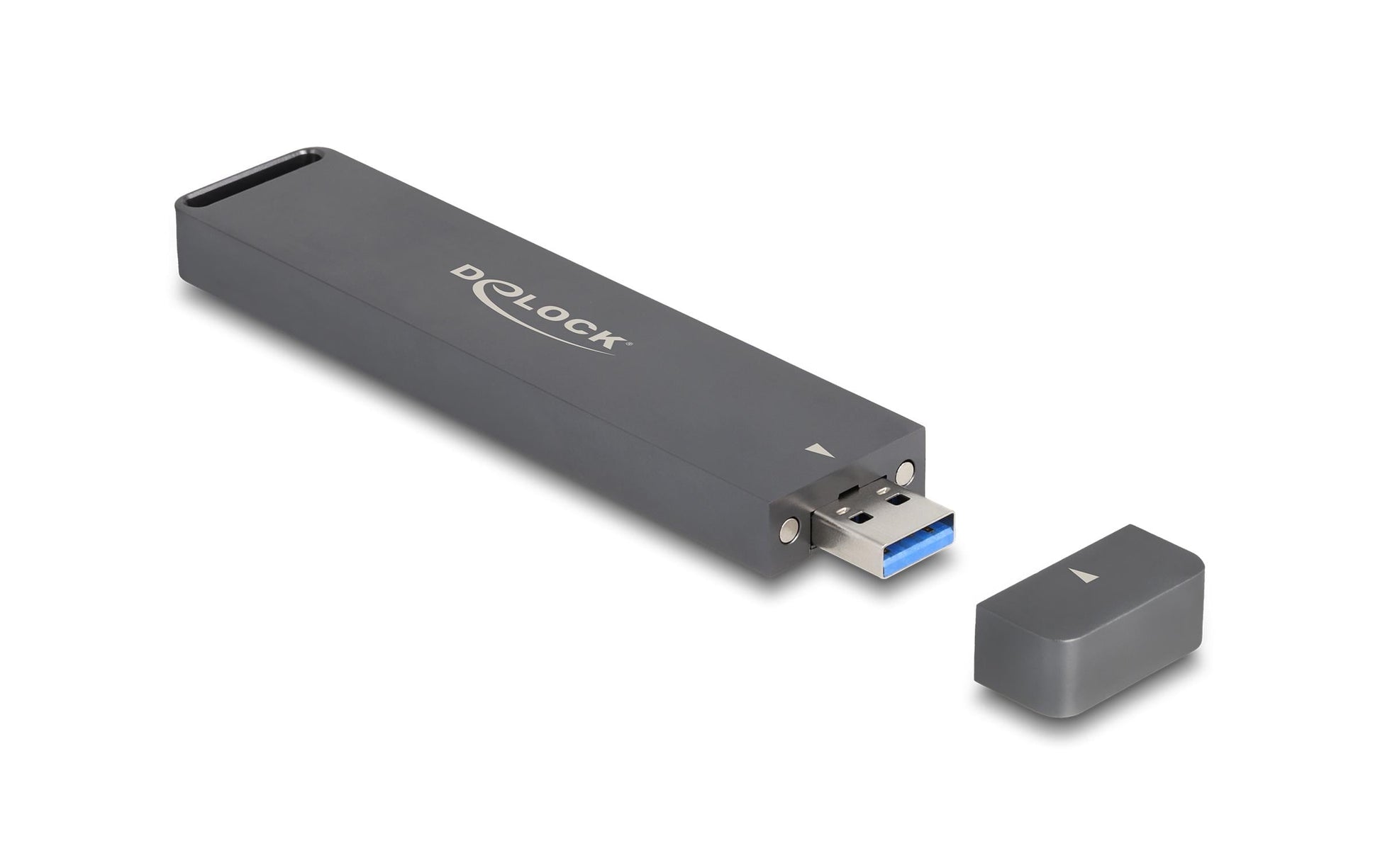 DeLOCK M.2 NVMe SSD-Gehäuse – 1-Bay SSD-Gehäuse – USB 3.2 Gen 2 10 Gbit/s, für M.2 NVMe SSD