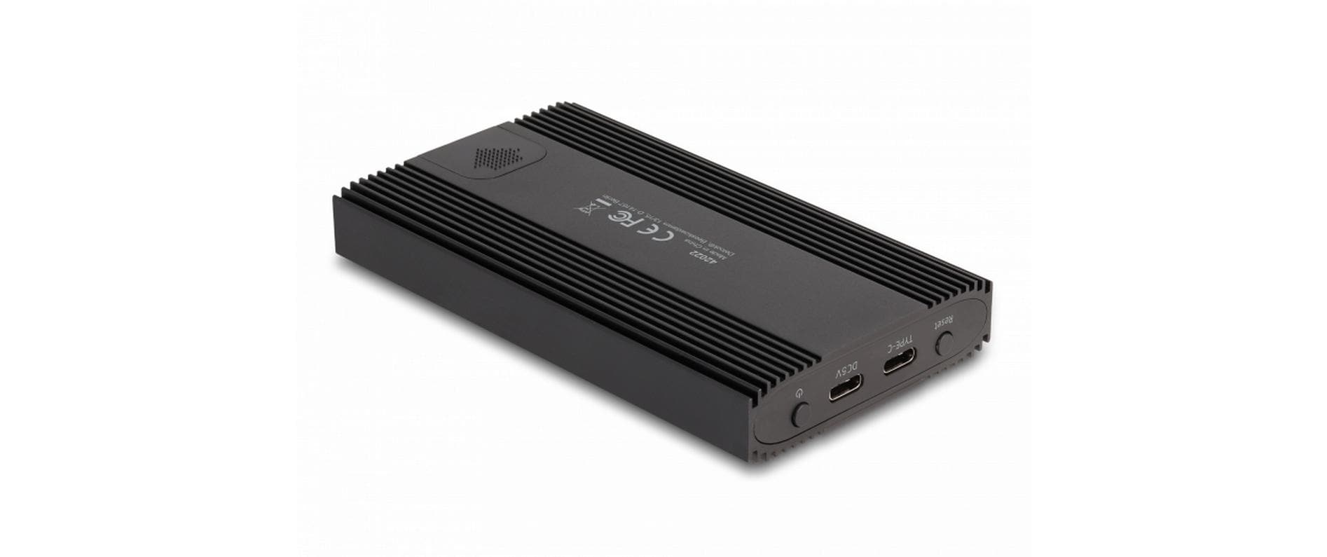 DeLOCK 2×M.2 NVMe – 2-Bay SSD-Gehäuse – USB-C 20 Gbit/s, RAID – für M.2 (30–80 mm), NVMe, PCIe