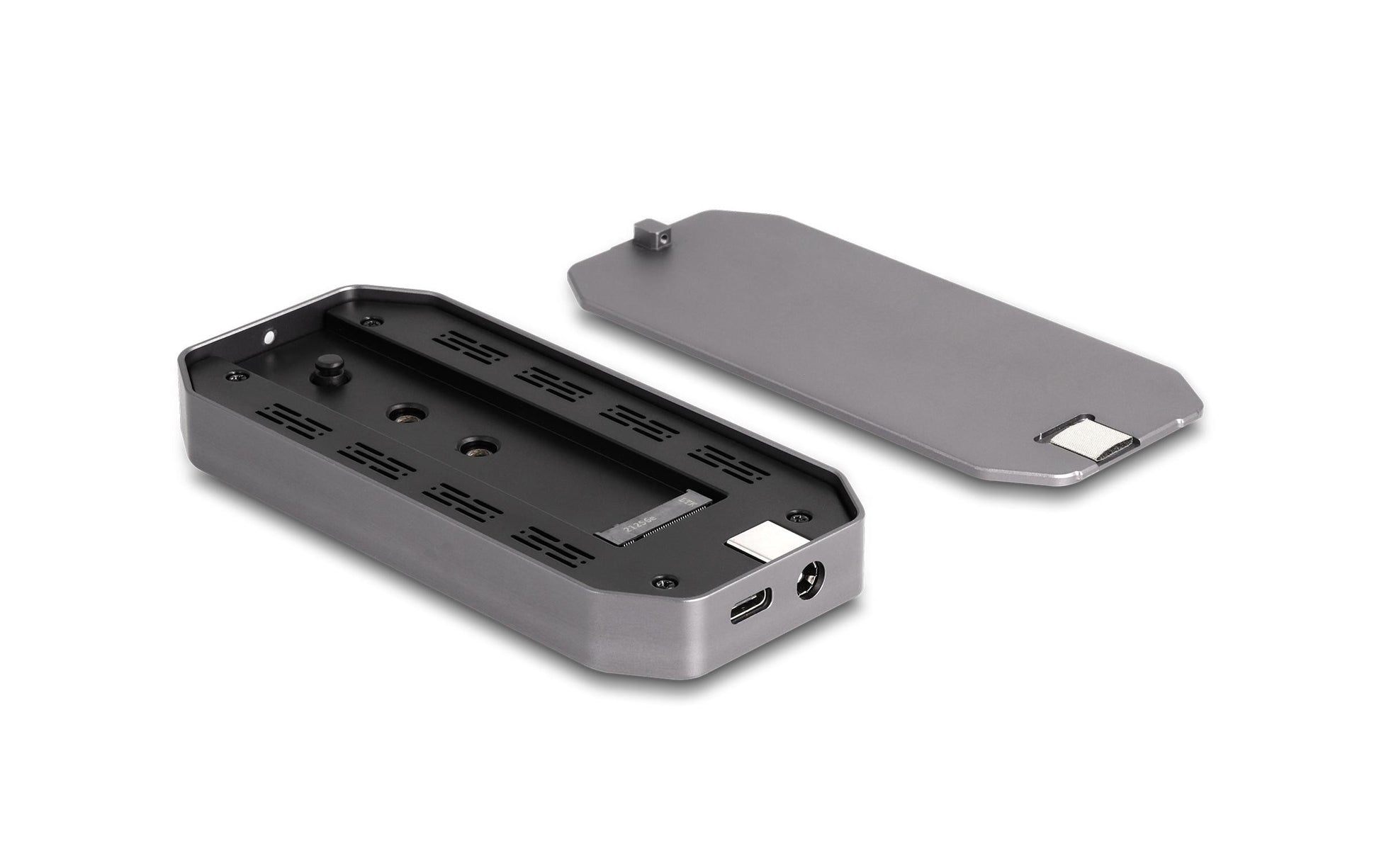 DeLOCK M.2 NVMe-Gehäuse USB-C (USB 3.2 Gen 2x2, 20 Gbit/s) – 1-Bay Externes SSD-Gehäuse – für M.2 NVMe (PCIe)