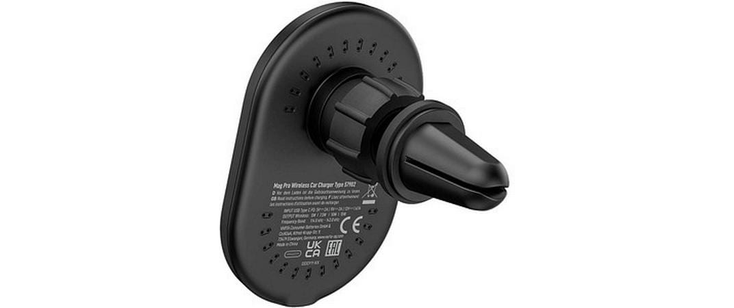 Varta Mag Pro Kfz-Ladehalterung – Qi – 15 W – für Smartphone – Schwarz