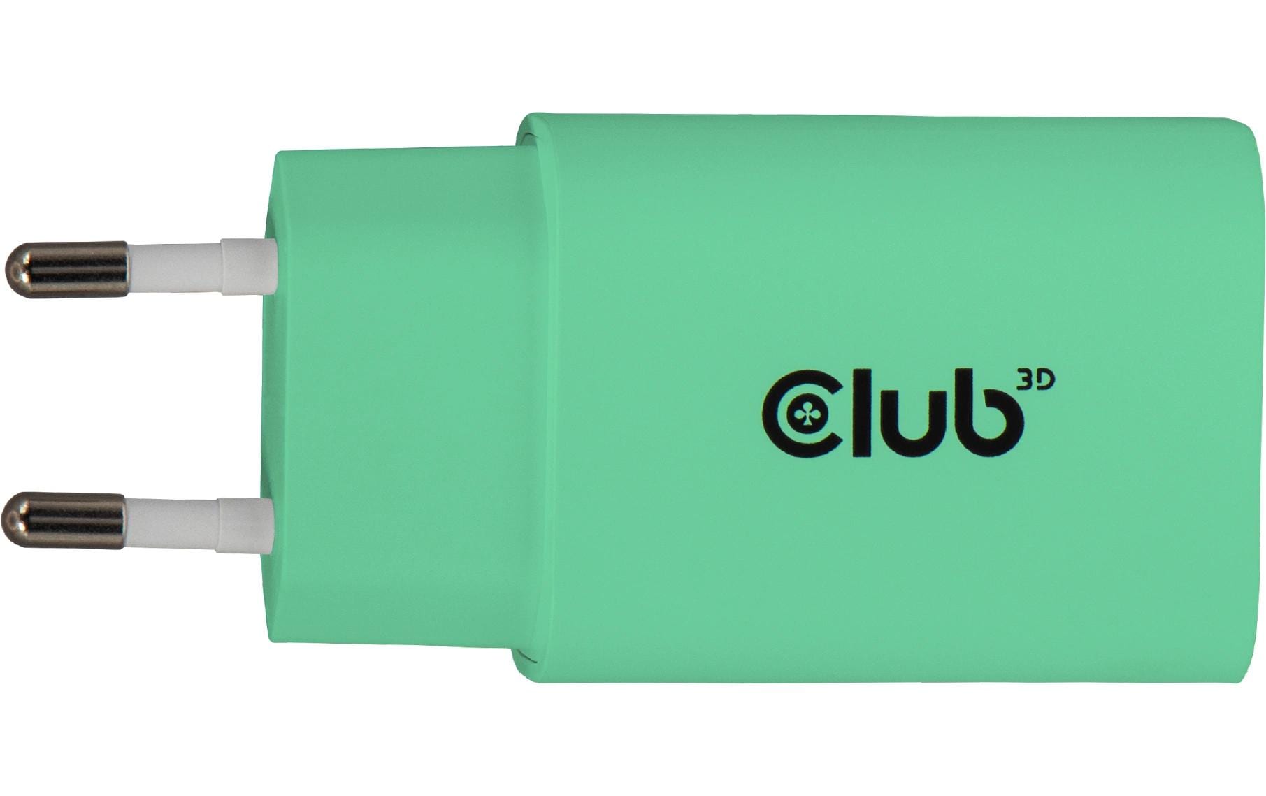 CLUB3D Club 3D USB-Ladegerät 30 W – USB-C×1, PD – grün – 2×