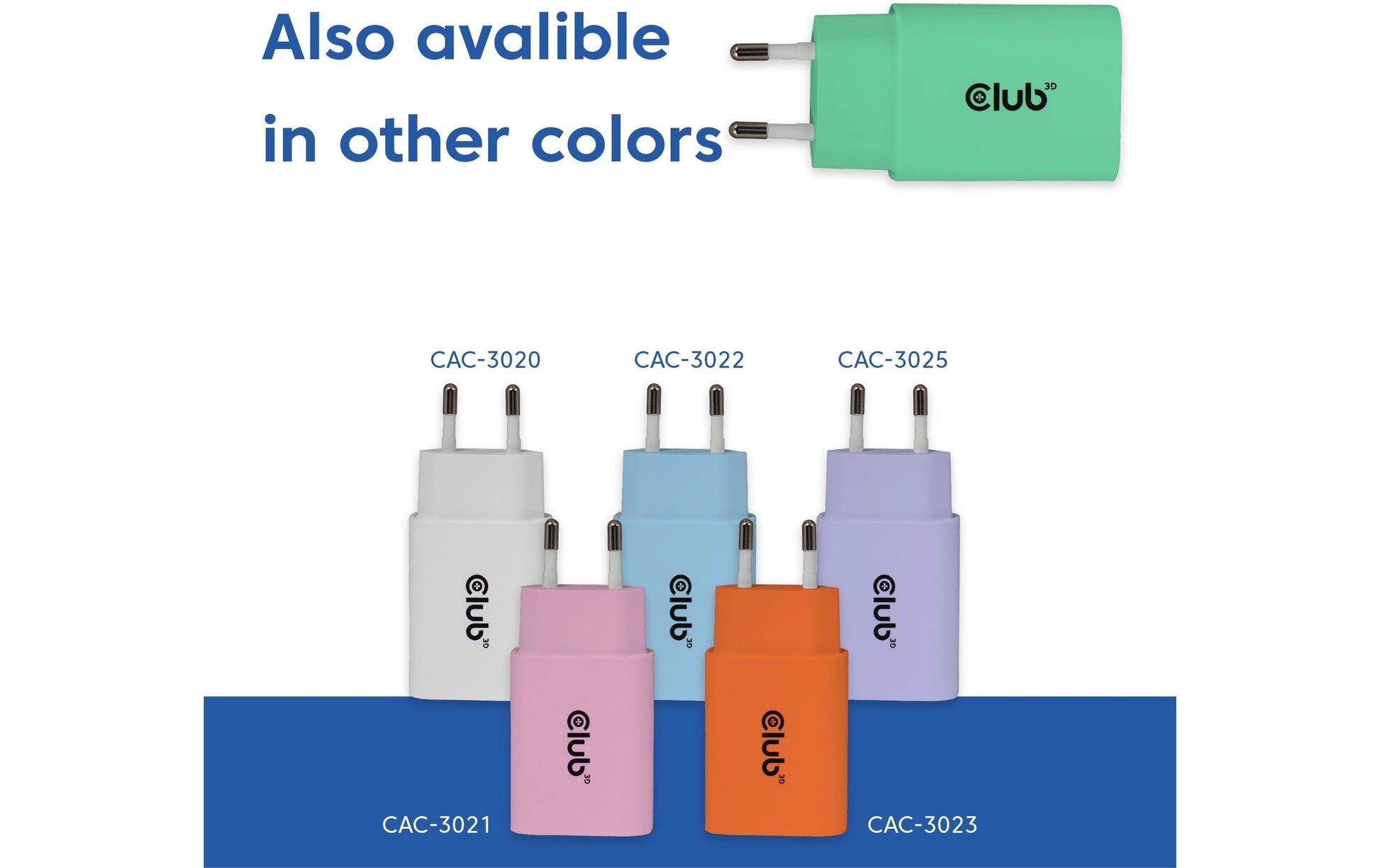 CLUB3D Club 3D USB-Ladegerät 30 W – USB-C×1, PD – grün – 2×
