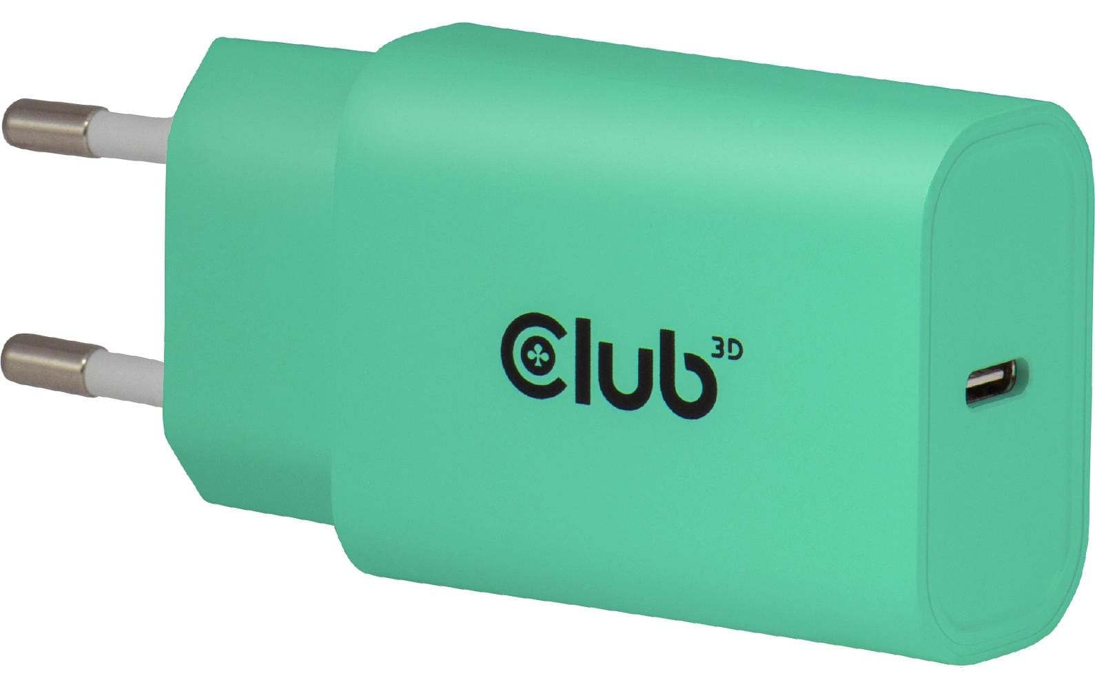 CLUB3D Club 3D USB-Ladegerät 30 W – USB-C×1, PD – grün – 2×