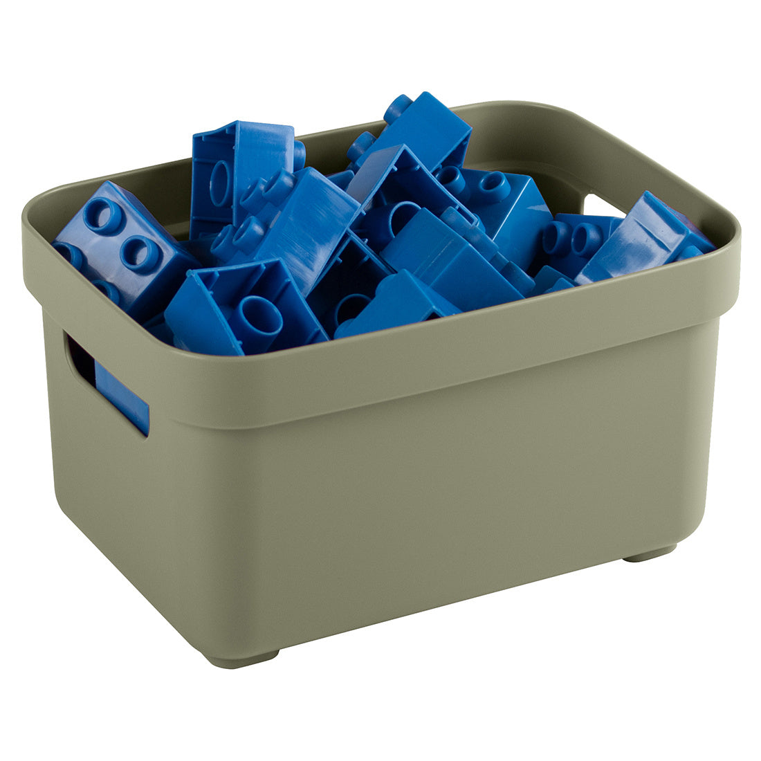 Sigma home Aufbewahrungsbox 2,5 l (ohne Deckel) – Kunststoff – Grün – 177 × 128 × 93 mm