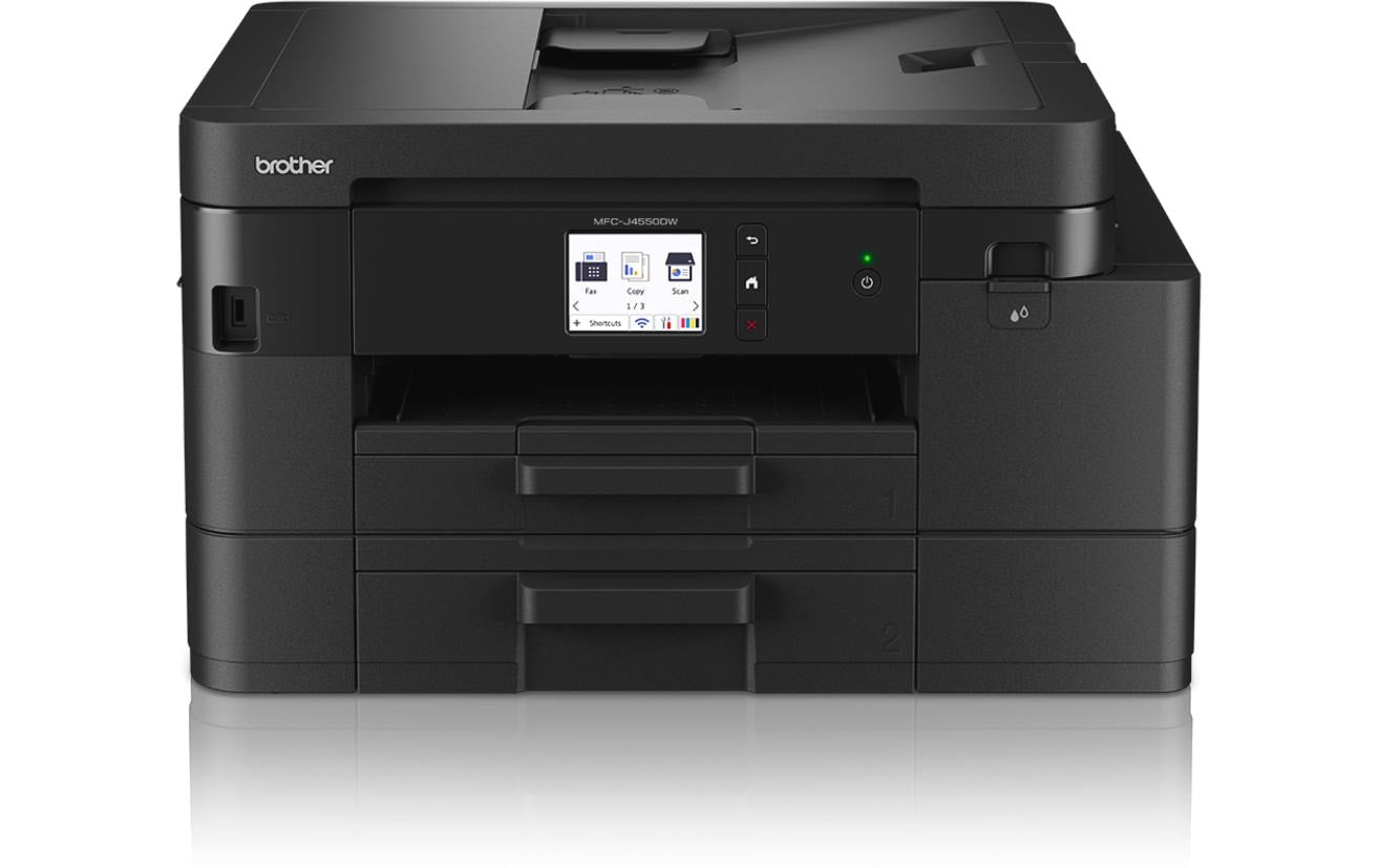 Brother MFC-J4550DW – Farbiges Tintenstrahl-MFP, 4-in-1 – WLAN – Duplex, ADF – 20 Seiten/Min S/W, 20 Seiten/Min Farbe