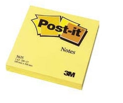 Post-it Haftnotizen – 100 × 100 mm – gelb, 100 Blatt/Block