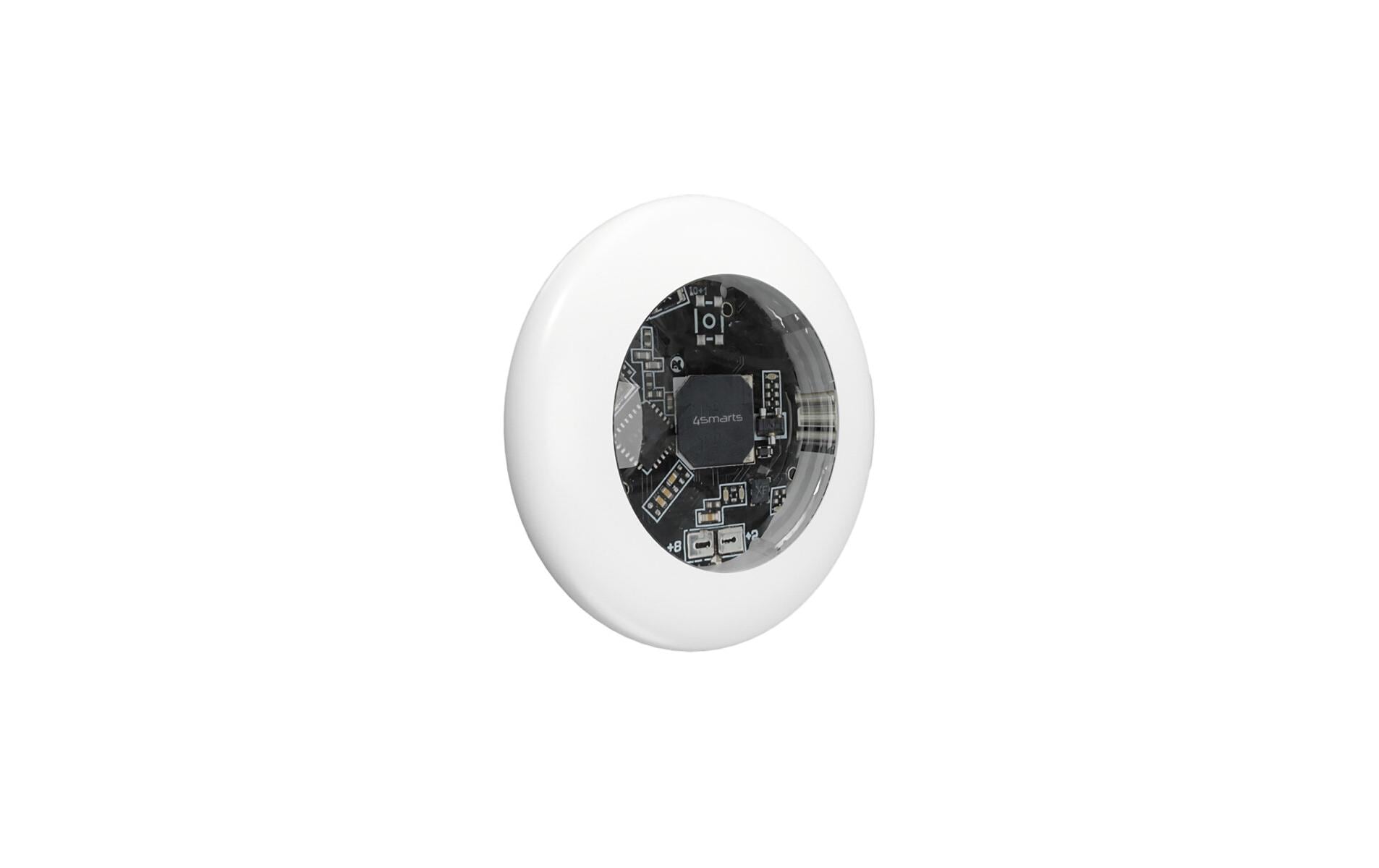 4smarts Bluetooth-Tracker Skytag – für Apple Find My-App, 95 × 105 × 15 mm, Weiss, 40 g