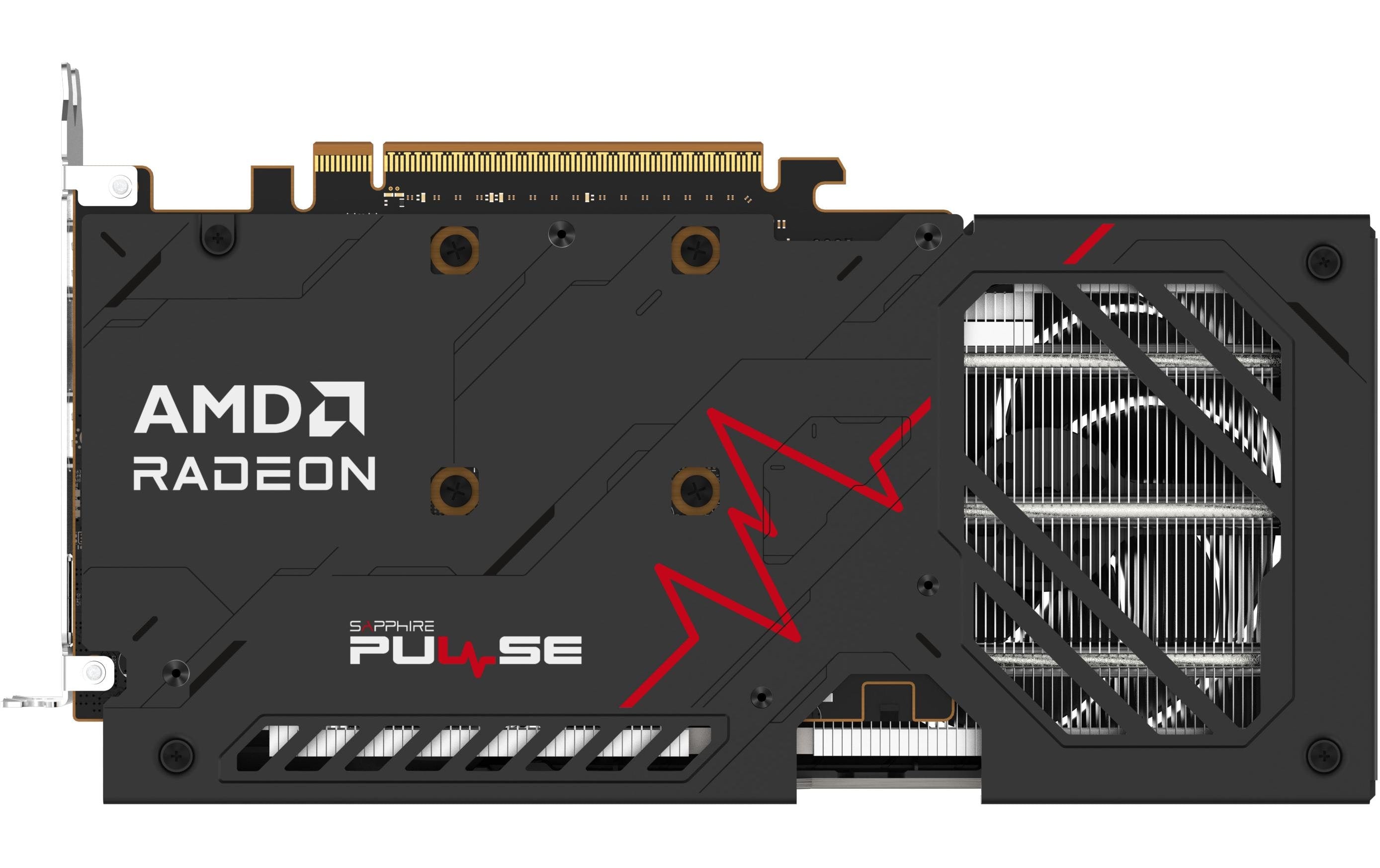 Sapphire Pulse RX 9060 XT 8GB – PCIe Grafikkarte – 2×HDMI, 1×DP, PCIe x16 5.0, 1×8-Pin, 170 W