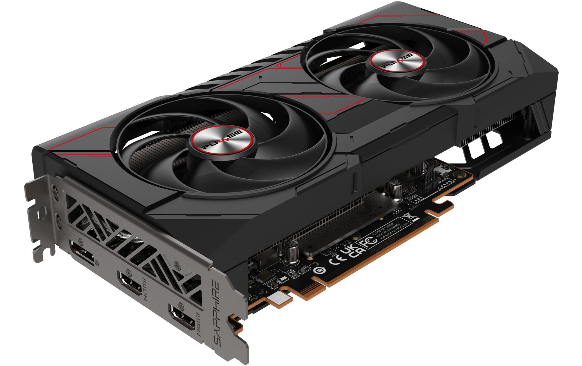 Sapphire RX 9060 XT PULSE GAMING OC – PCIe Grafikkarte, 16 GB GDDR6 – 2×HDMI/1×DP, PCIe 5.0, 1×8-pin