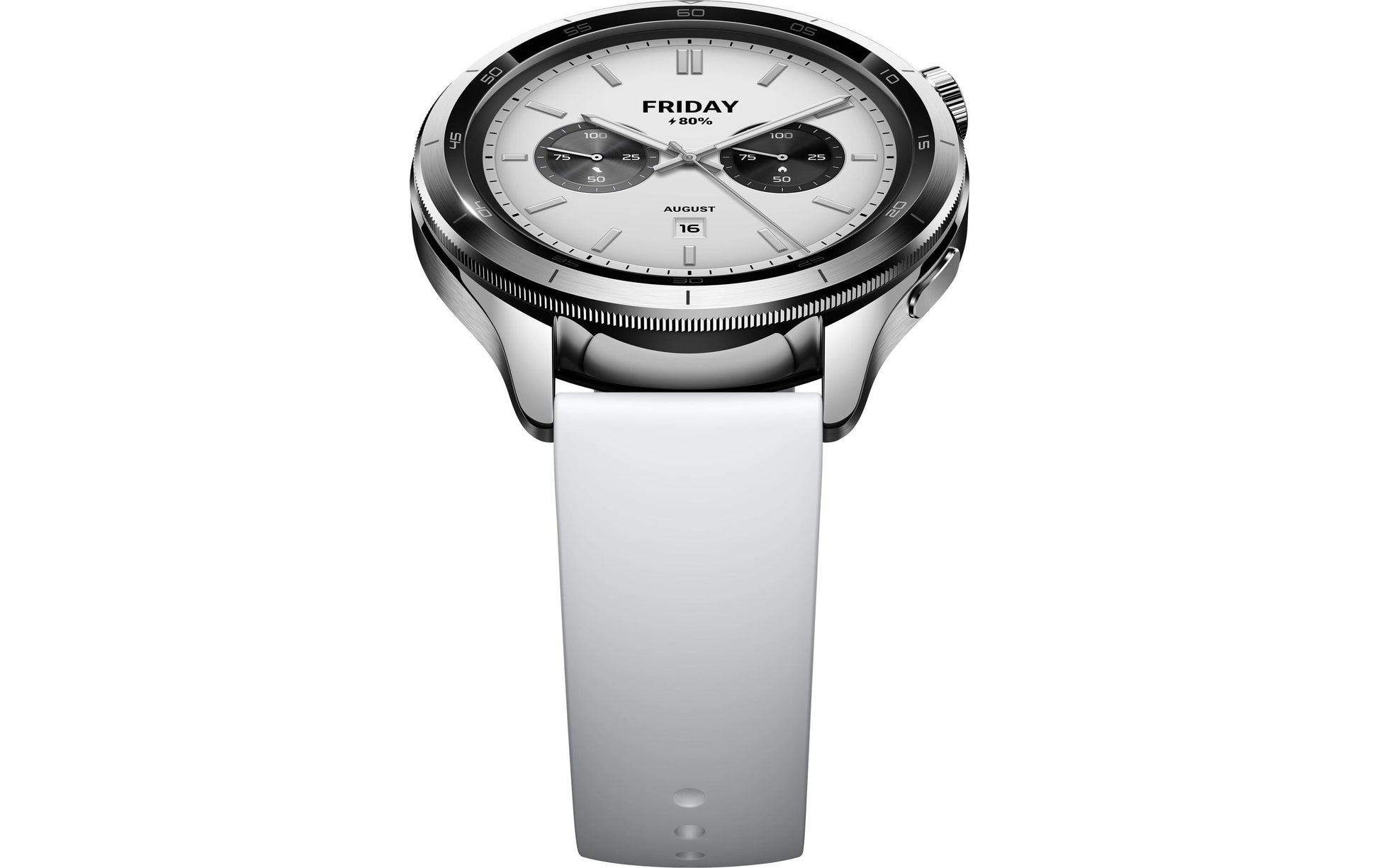 Xiaomi Smartwatch S4 – Smartwatch – 47 mm, 1,43" AMOLED, GPS, Mineralglas, 5 ATM, Silber, Sportarmband