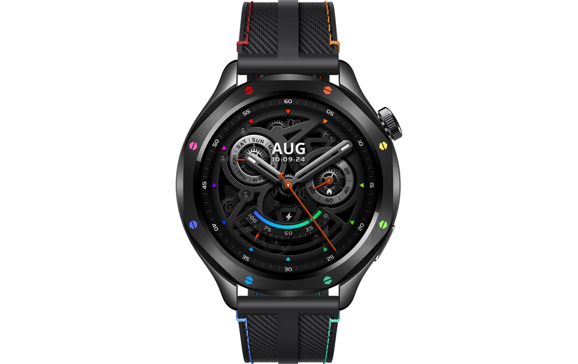 Xiaomi Smartwatch S4 – Smartwatch – 47 mm, 1,43" AMOLED, GPS, Mineralglas, 5 ATM, Rainbow, Sportarmband