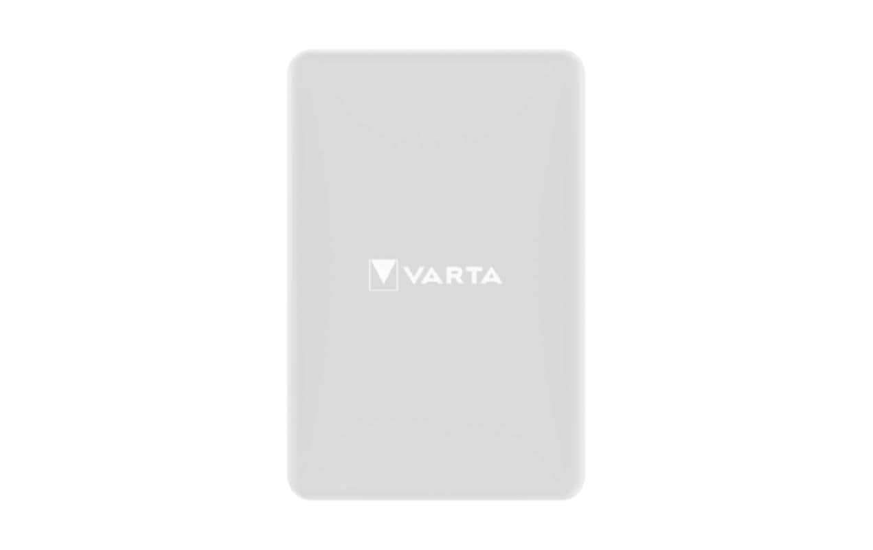 Varta Mag Pro Wireless PB – Powerbank (magnetisch/Wireless) – 5000 mAh, PD 12 W, Weiss