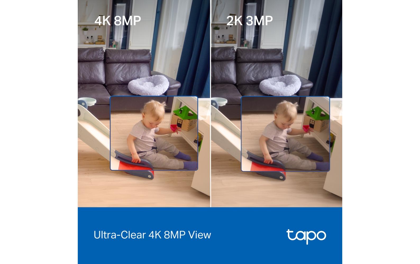 TP-Link Tapo C260 IP-Kamera – 4K, 8 MP, Nachtsicht 9 m, Weiss