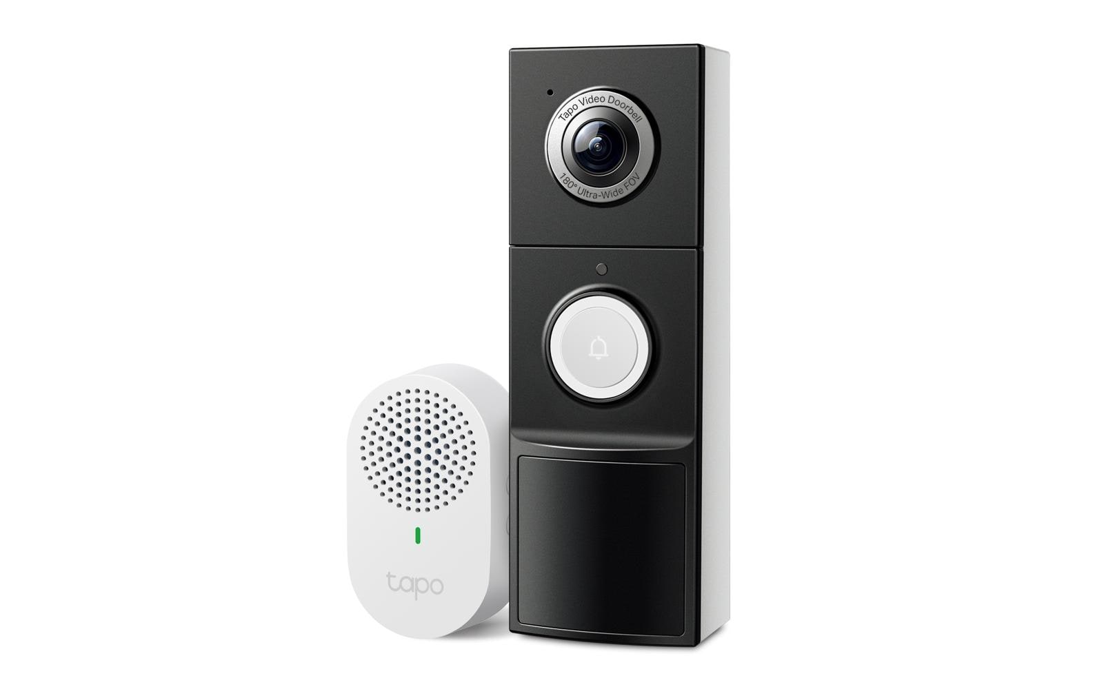 TP-Link Videotürstation D235 – 1 Taste, 73 × 48 × 55 mm, weiss, Li-Ion-Akku, IP66