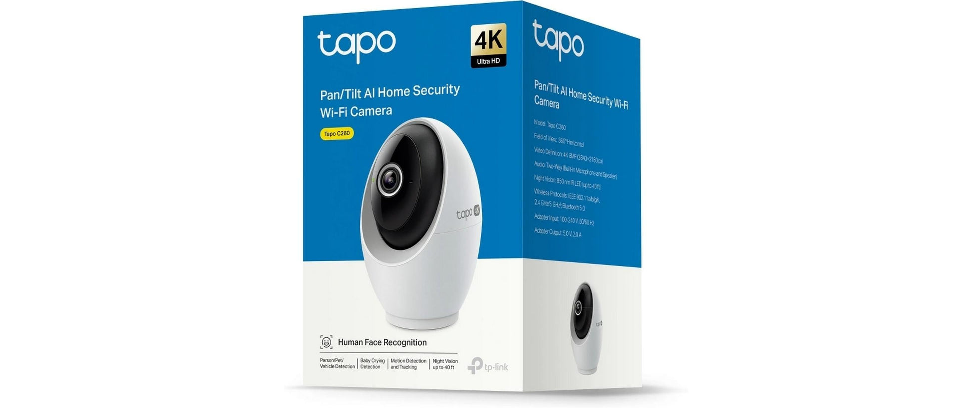 TP-Link Tapo C260 IP-Kamera – 4K, 8 MP, Nachtsicht 9 m, Weiss