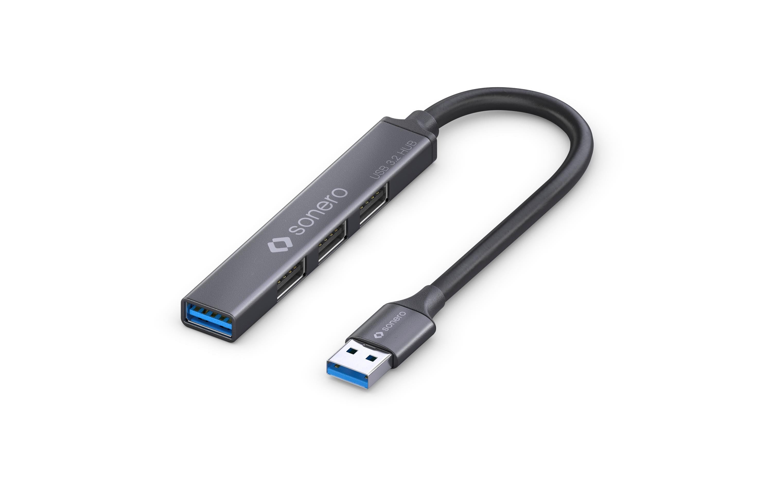 Sonero USB-Hub – 1× USB-A (5 Gbit/s), 3× USB-A