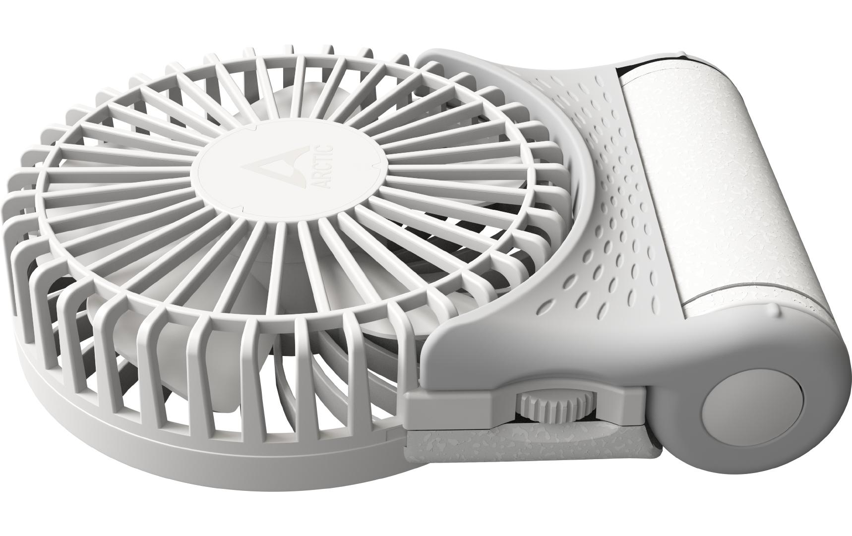 ARCTIC Handventilator Summair 2Go – 3 Stufen, 5000 mAh, 77 h, Weiss
