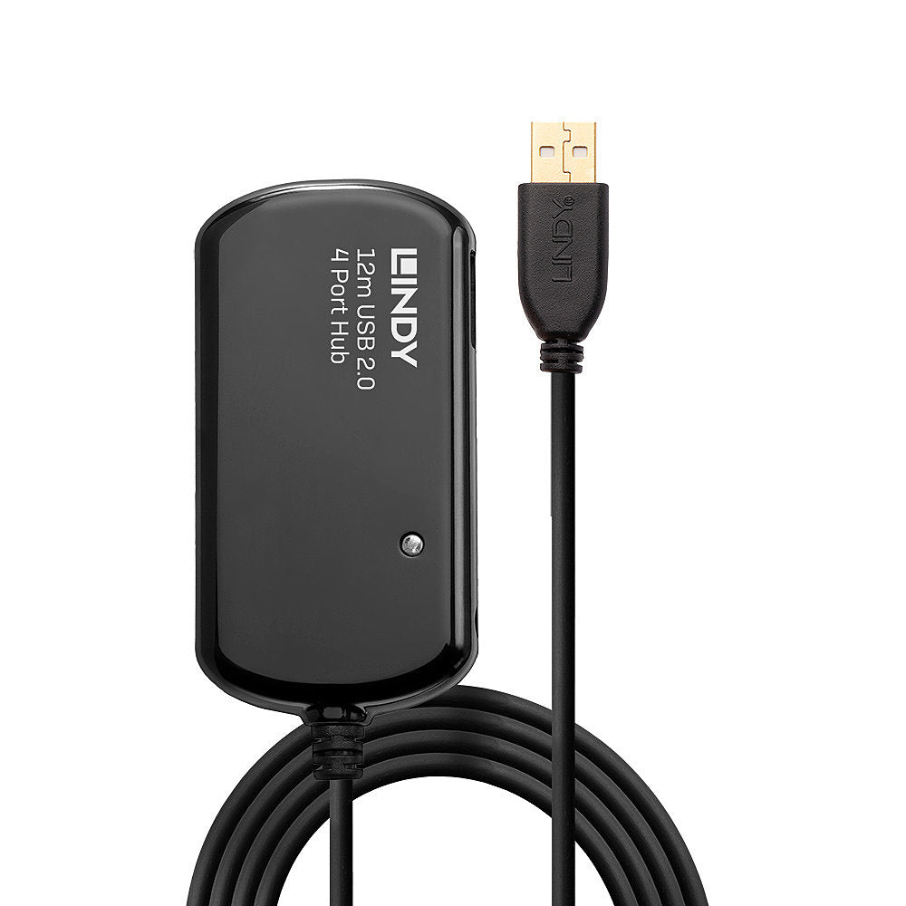 Lindy 42783 USB-Hub – USB 2.0, 4× USB-A, für Windows/Mac/Linux