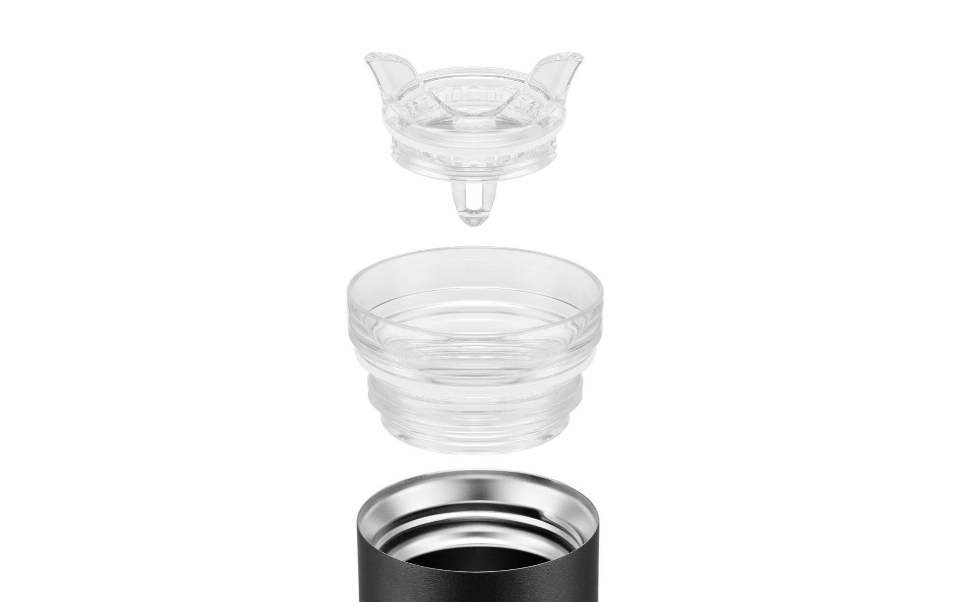 Bodum Thermobecher 600 ml – doppelwandig, Edelstahl, Schwarz