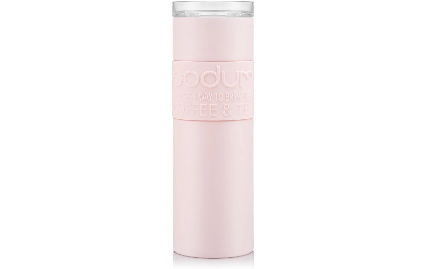 Bodum Travel Mug Thermobecher 600 ml – Doppelwandig, Edelstahl, Rosa