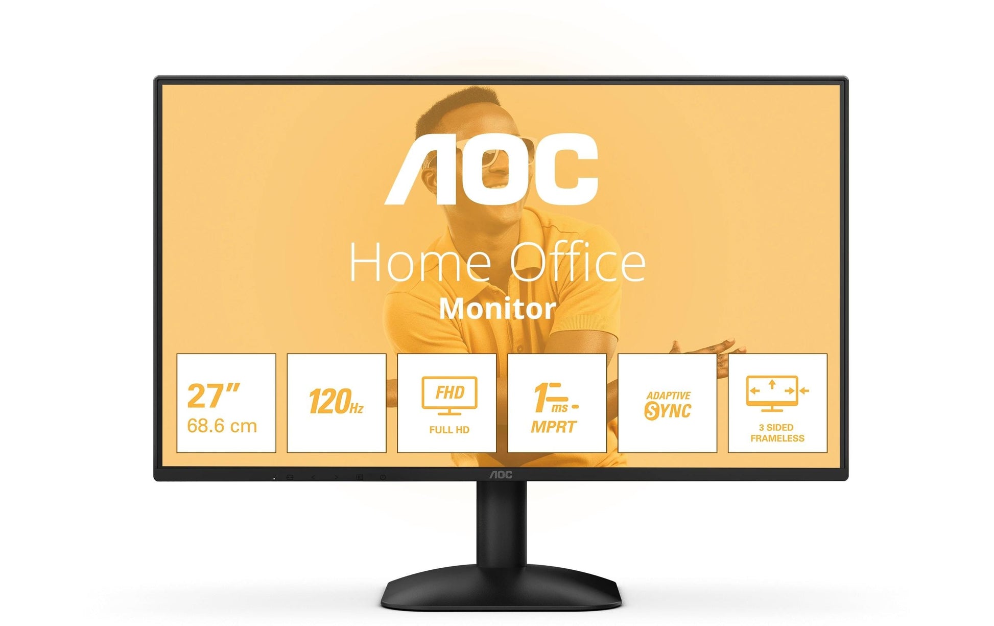 AOC 27B31H – Monitor, 27", 1920 × 1080 (Full HD), IPS, 120 Hz, Adaptive Sync, Grau