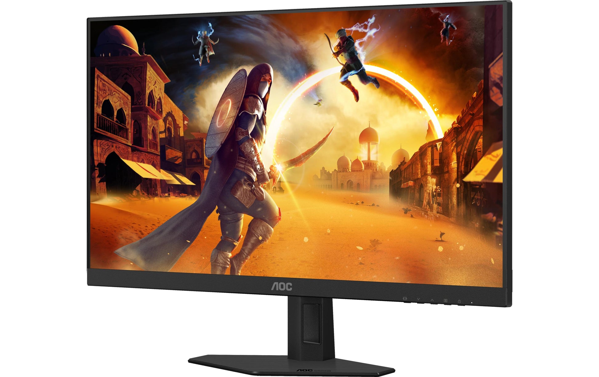 AOC 24G4HRE – Monitor, 23,8", IPS, 200 Hz, Integrierte Lautsprecher, G-Sync, Höhenverstellbar, Rot