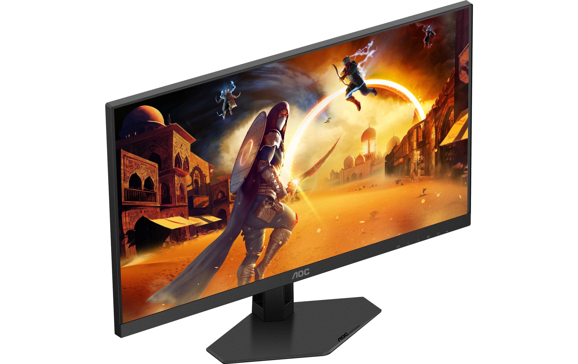 AOC 24G4HRE – Monitor, 23,8", IPS, 200 Hz, Integrierte Lautsprecher, G-Sync, Höhenverstellbar, Rot