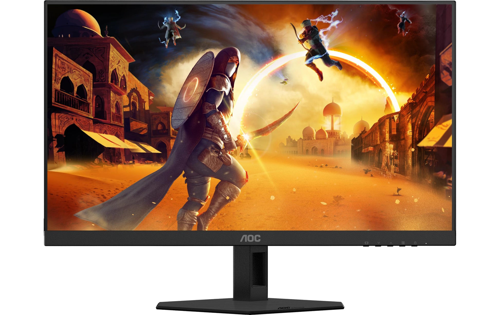 AOC 24G4HRE – Monitor, 23,8", IPS, 200 Hz, Integrierte Lautsprecher, G-Sync, Höhenverstellbar, Rot
