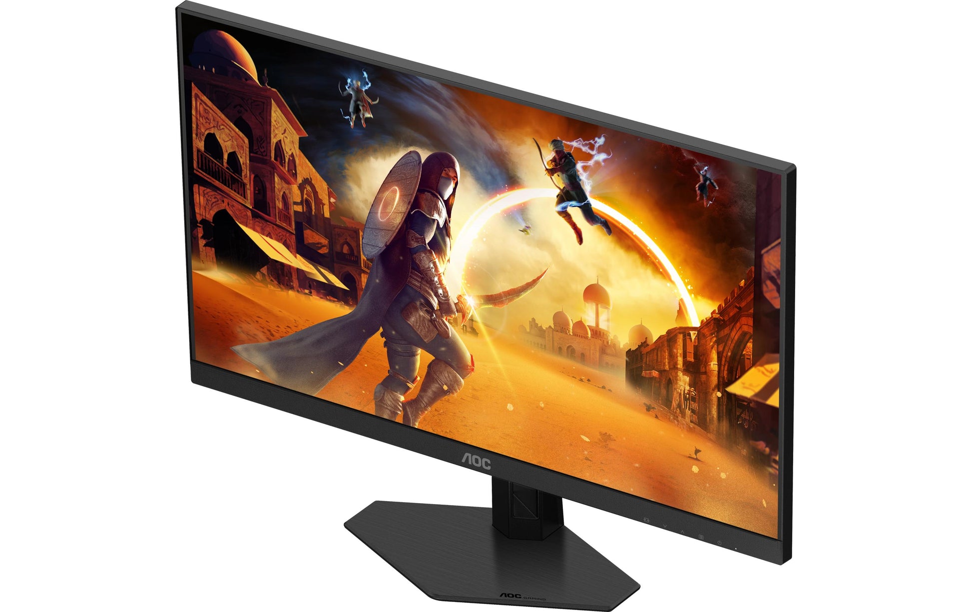 AOC 24G4HRE – Monitor, 23,8", IPS, 200 Hz, Integrierte Lautsprecher, G-Sync, Höhenverstellbar, Rot