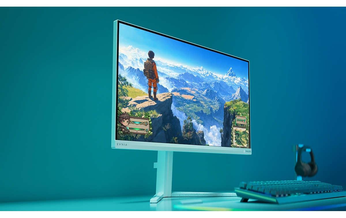 Philips 27M2N3501PA/00 – Monitor, 27", 2560 × 1440 (WQHD), IPS, 260 Hz, G-Sync, Lautsprecher, Weiss