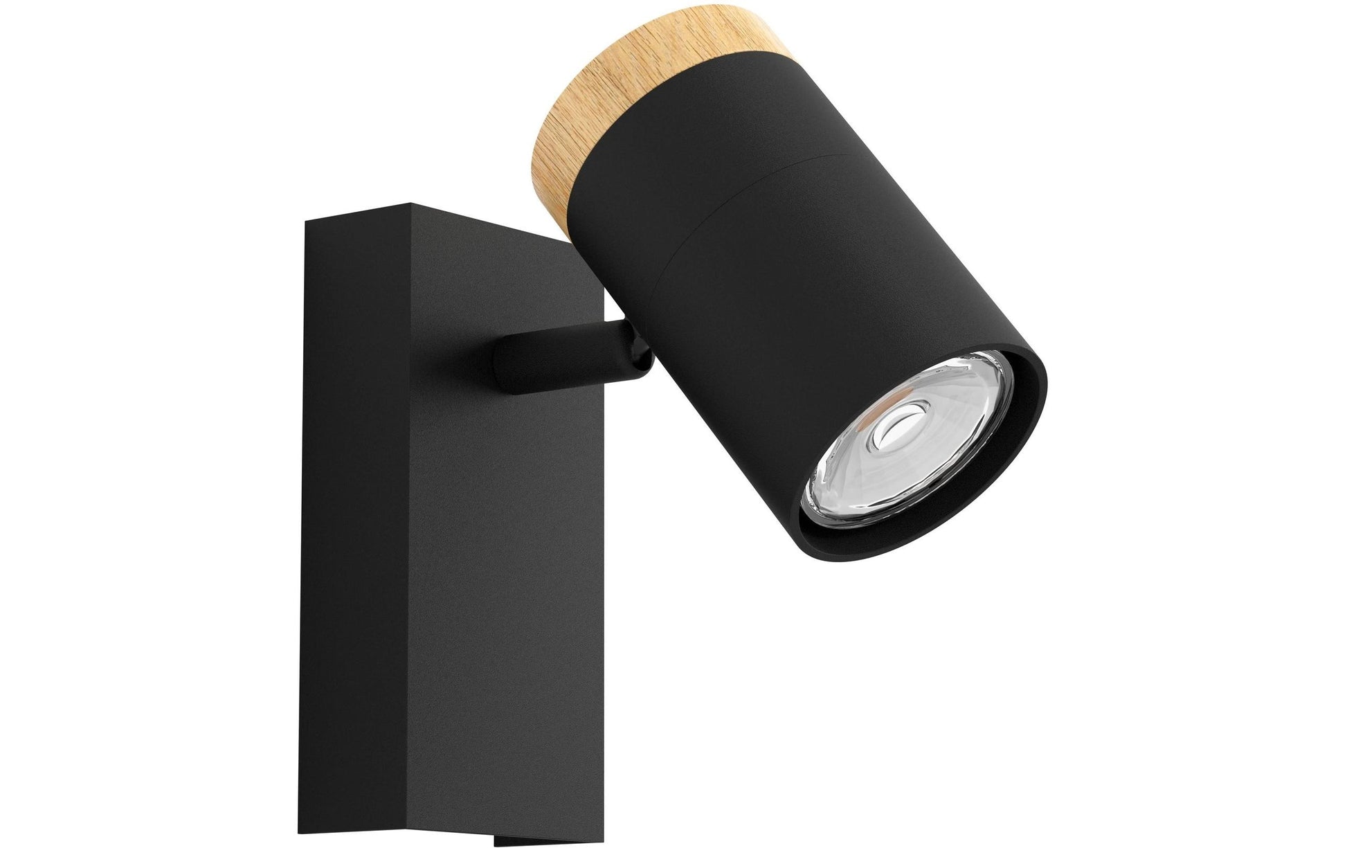 EGLO Wand-/Deckenleuchte Cartagena – 345 lm, 4,5 W, 3000 K, schwarz/braun, inkl. GU10