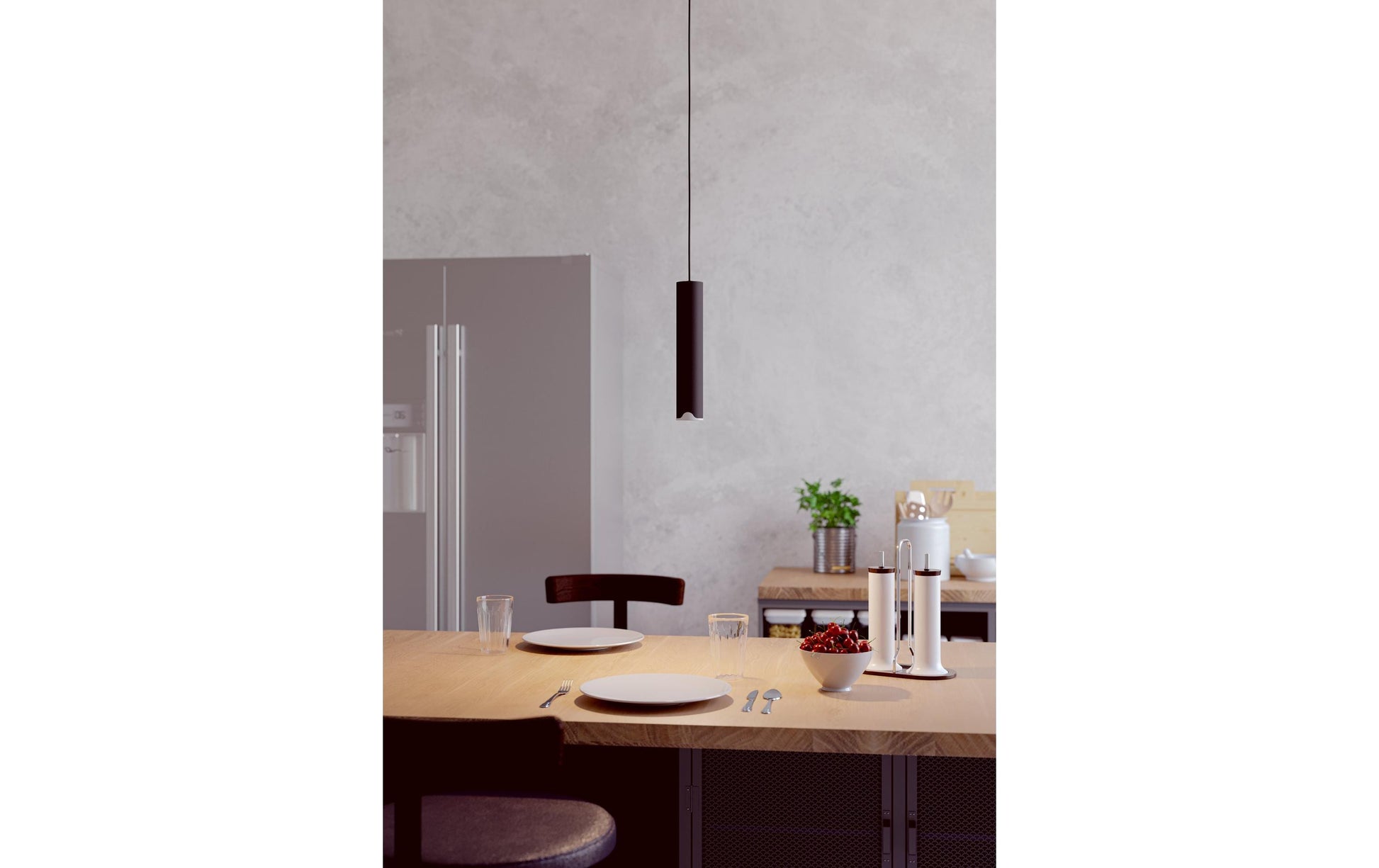 EGLO Pendelleuchte BALAMORTA-Z – Ø 5,5 × 110 cm, 500 lm, 3,7 W, 2700–6500 K, dimmbar, für ZigBee 3.0