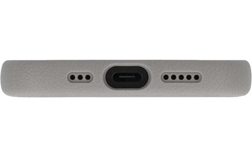 Valenta Backcover – für Apple iPhone 16 Pro – grau – Kunstleder – MagSafe-kompatibel